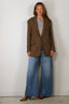 Denimist - Blazer - Hyannis Deconstructed Blazer - Brown Herring Bone