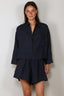 RAE - Blouse - Nikki Linen - Indigo