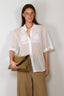 RÓHE - Blouse - Embroidered Muslin Shirt - Optic White