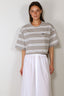 BYLOTTE Studios - T-Shirt - Olsen Tee - Grey Melange / White / Black