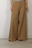 Forte_Forte - Broek - Fluid Cotton Twill Wide Leg - Cumino