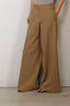 Forte_Forte - Broek - Fluid Cotton Twill Wide Leg - Cumino