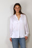Vince - Blouse - Band Collar Blouse - Optic White