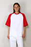 Tibi - T-Shirt - Perfect T Baseball T - Red Multi