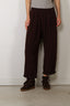 Johny - Broek - Andre Recycle Silk Pant - Burgundy