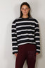 BYLOTTE Studios - Top - Lily Longsleeve - Navy / White / Bordeaux