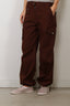 Ganni - Broek - Stretch Cotton Pocket Cargo Pants - Chicory Coffee