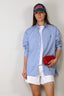 Ralph Lauren - Blouse - Ls Rmsy St-Long Sleeve-Blouse - Blue White Multi