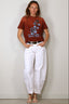 Golden Goose - T-Shirt - Journey W's T-Shirt Regular Dyed - Picante