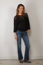 Tibi - Top - Crochet Netting Oversized Easy T - Navy