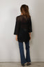 Tibi - Top - Crochet Netting Oversized Easy T - Navy