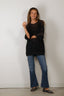 Tibi - Top - Crochet Netting Oversized Easy T - Navy