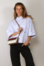 Johny - Blouse - Stella - White Blue Stripe
