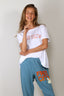 Nili Lotan - T-shirt - US 1974 Brady Tee - White / Red Print