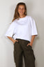 Tibi - T-Shirt - Active Knit Easy T - White