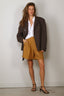 Forte_Forte - Short - Slubbed Linen Viscose Bermuda Pants - Gold
