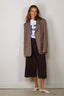 Tibi - Blazer - Tropical Wool Sculpted Blazer - Cedar Melange