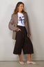 Tibi - Blazer - Tropical Wool Sculpted Blazer - Cedar Melange