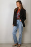 Golden Goose - blazer - Double Breasted Blazer Gabardine - Black
