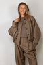 RÓHE - Jacket - Suede Collar Blouson Jacket - Prince Of Wales