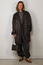 RÓHE - Broek - Balloon Track Pants - Dark Grey Melange