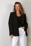 RÓHE - Blazer - Fitted Tuxedo Blazer - Black