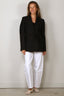RÓHE - Blazer - Fitted Tuxedo Blazer - Black