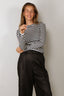 Lisa Yang - Top - Vivian stripes - Salt Noir
