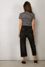 Nili Lotan - Lana - Crewneck - Tee - Black Ivory Stripe