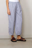 Suzie Kondi - Broek - Delos Pants Cotton Poplin - Navy Stripe