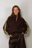 6397 - Vest - Fleecy Track Zip Up - Soil