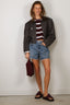 BYLOTTE Studios - T-Shirt - Olsen Tee - Bordeaux / White / Navy