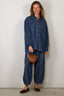 Suzie Kondi - Blouse - Kappa Button-Up Shirt Denim - Aegean