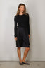 Tibi - Top - Ribbed Sweater Crewneck Pullover - Navy