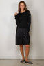 Tibi - Top - Ribbed Sweater Crewneck Pullover - Navy