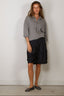 Tibi - Top - Washable Cashmere Oversized Easy T Polo - Heather Grey