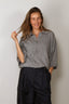Tibi - Top - Washable Cashmere Oversized Easy T Polo - Heather Grey