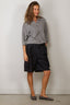 Tibi - Top - Washable Cashmere Oversized Easy T Polo - Heather Grey