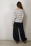 BYLOTTE Studios - Top - Ivy Longsleeve - Grey Melange / White / Black