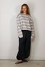 BYLOTTE Studios - Top - Ivy Longsleeve - Grey Melange / White / Black