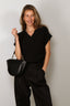 Joseph - Top - Nylas Top Cotton Terry Knit - Black