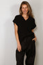 Joseph - Top - Nylas Top Cotton Terry Knit - Black