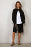 Tibi - Jacket - Recycled Tropical Wool Moto Bomber - Black