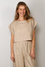 Suzie Kondi - Top - Kori Crop Top Linen - Natural
