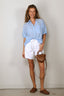 SoSue - Blouse - Cowboy Collar Voile - Light Blue