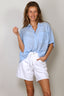 SoSue - Blouse - Cowboy Collar Voile - Light Blue