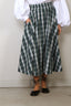 Suzie Kondi - Rok - Kyria Circle Skirt Plaid Cotton Poplin - Ivy Multi