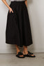 Suzie Kondi - Rok - Kyria Circle Skirt Solid Cotton Poplin - Black