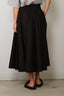 Suzie Kondi - Rok - Kyria Circle Skirt Solid Cotton Poplin - Black