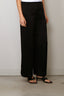 Forte_Forte - Broek - Envers Satin Shiny Cropped Pants - Noir